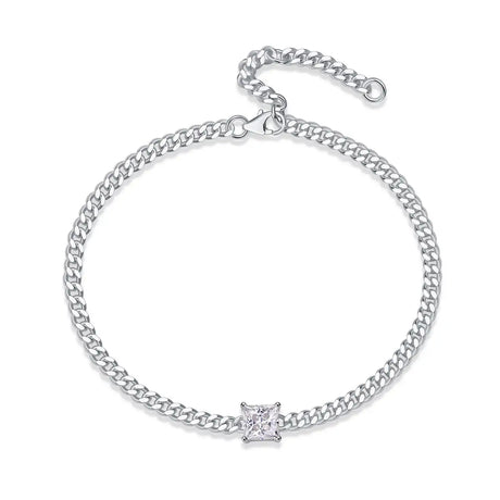 Resolute Luxury Fashion Mossan Diamond S925 Silver Bracelet - Lootquake