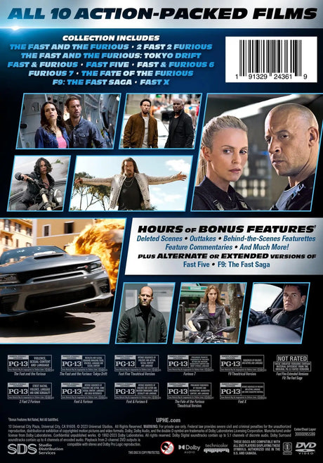 Fast & Furious 10-Movie Collection (Walmart Exclusive) (DVD) - Lootquake