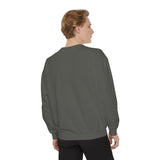 Customizable Unisex Garment-Dyed Sweatshirt, Personalized Gift, Cozy Streetwear, Casual Outfit, Unique Design Sweatshirt