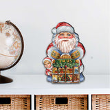 Decoración navideña para puerta de juguetería de Papá Noel por G. DeBrekht - Decoración navideña de Papá Noel y muñeco de nieve - 8119172H