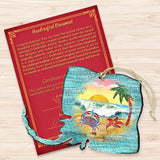 Adornos de madera de raya de G. DeBrekht - Decoración navideña costera - 8198530