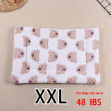 Manta rectangular para mascotas, resistente a la suciedad y para todas las estaciones - Cómoda cama con estampado de pata de perro y corazón (1 unidad)
