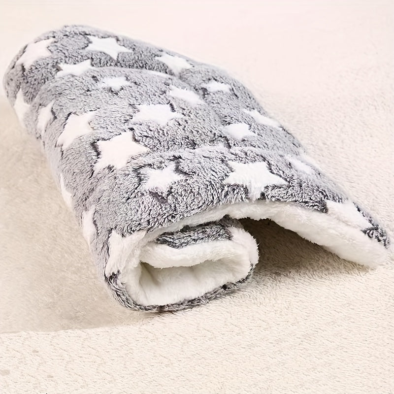 Manta de invierno de franela gruesa y cálida - Colchoneta multicolor para dormir para perros - Colchoneta para perrera