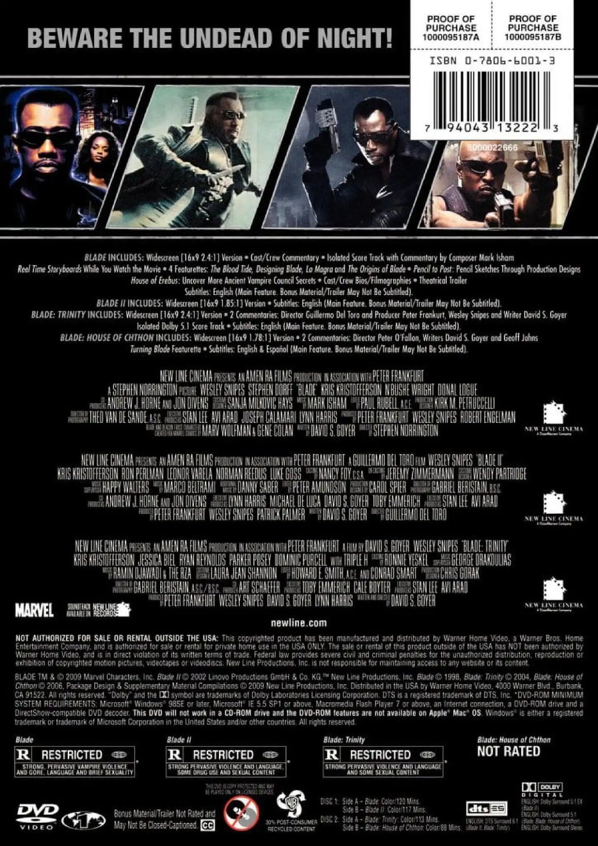 Blade Collection (Box Set) [DVD] - Lootquake