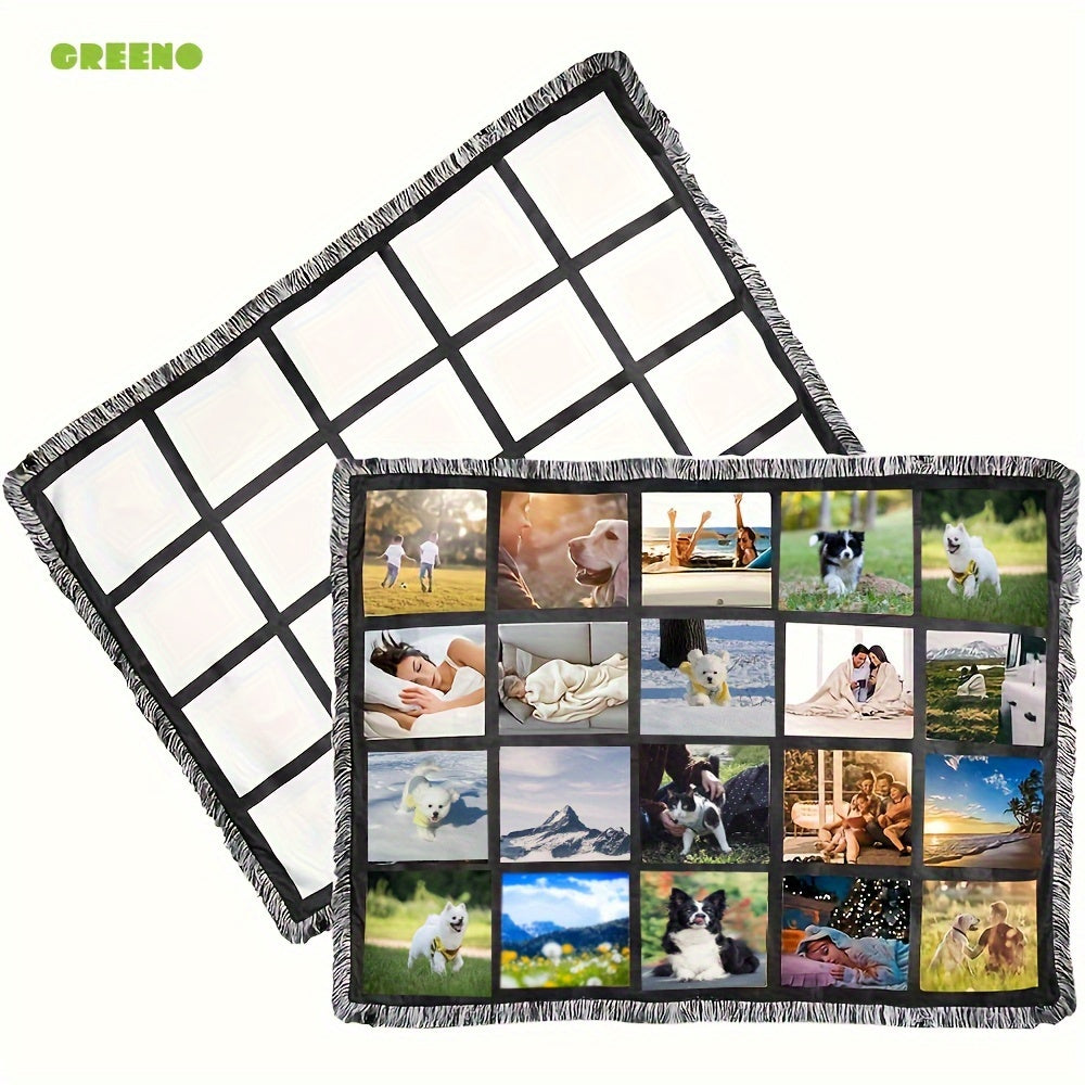 Couverture personnalisée par sublimation - Panneaux personnalisables 9/15/20, 40 x 60 pouces - Cadeau idéal pour Noël, Halloween et Thanksgiving