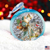 Adorno de cristal de San Nicolás, edición limitada, de D. Gelsinger - Decoración navideña - 73918-DG