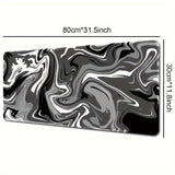 Alfombrilla de ratón grande para juegos, base de goma antideslizante, lavable, diseño de grafiti abstracto, ideal para el trabajo, juegos y la oficina.