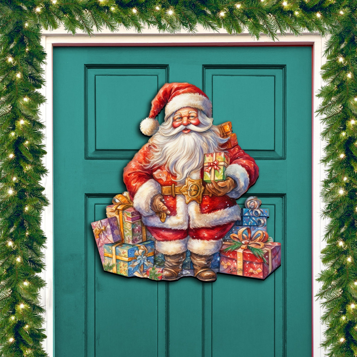The Joy of Giving Holiday Door Decor by G. Debrekht - Christmas Decor - 8611081H
