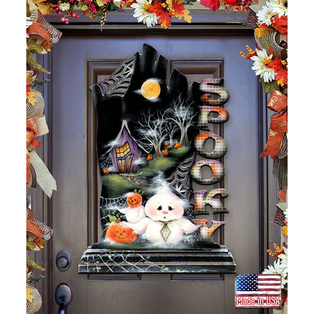 Not Too Spooky Halloween Door Decor by Jamie Mills-Price - Thanksgiving Halloween Decor - 8457408H