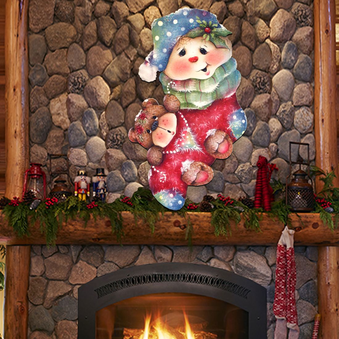 Christmas Bearly Holiday Door Decor by Jamie Mills-Price - Christmas Decor - 8457501H