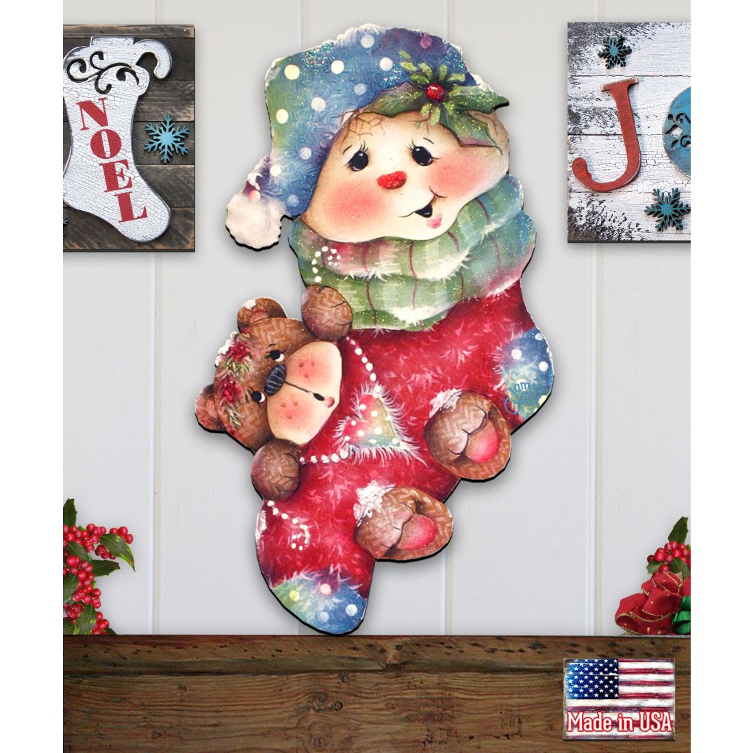 Christmas Bearly Holiday Door Decor by Jamie Mills-Price - Christmas Decor - 8457501H
