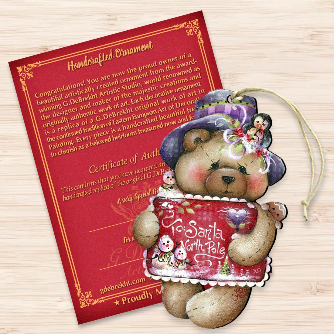 Adornos de madera "Para Santa con amor" de Jamie Mills-Price - Decoración navideña - 8457510