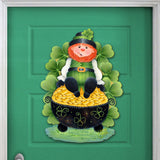Lepricon's Pot Full of Gold Spring Door Decor by Jamie Mills-Price - Celtic Decor - 8457707H-MP