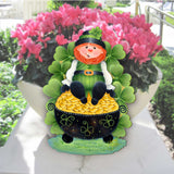 Lepricon's Pot Full of Gold Spring Door Decor by Jamie Mills-Price - Celtic Decor - 8457707H-MP