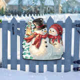 Snow Much in Love Christmas Door Decor by D. Gelsinger - Christmas Santa Snowman Decor - 8461011H-1708