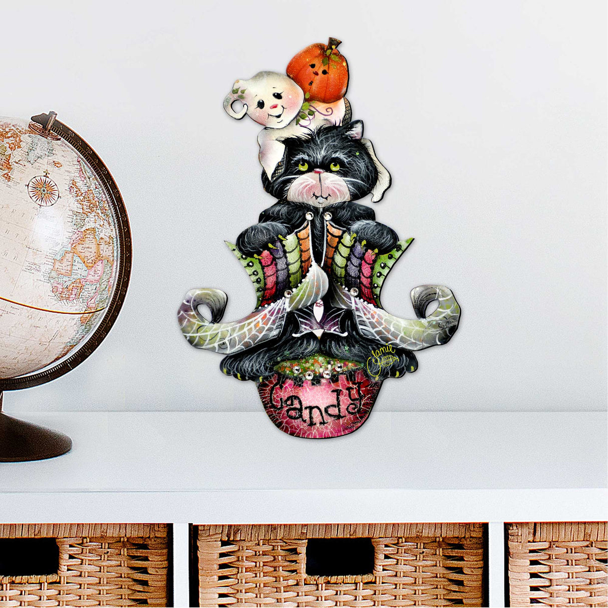 ¡Abucheos espeluznantes! Decoración de Halloween para puertas de Jamie Mills-Price - Decoración de Halloween para Acción de Gracias - 8457409H