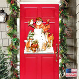 Ivory Snowman Christmas Door Decor by Susan Winget - Christmas Santa and Snowman Decor - 8471107H-SW