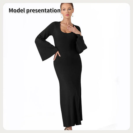 Women's Fashion Simple Solid Color Dress - Lootquake