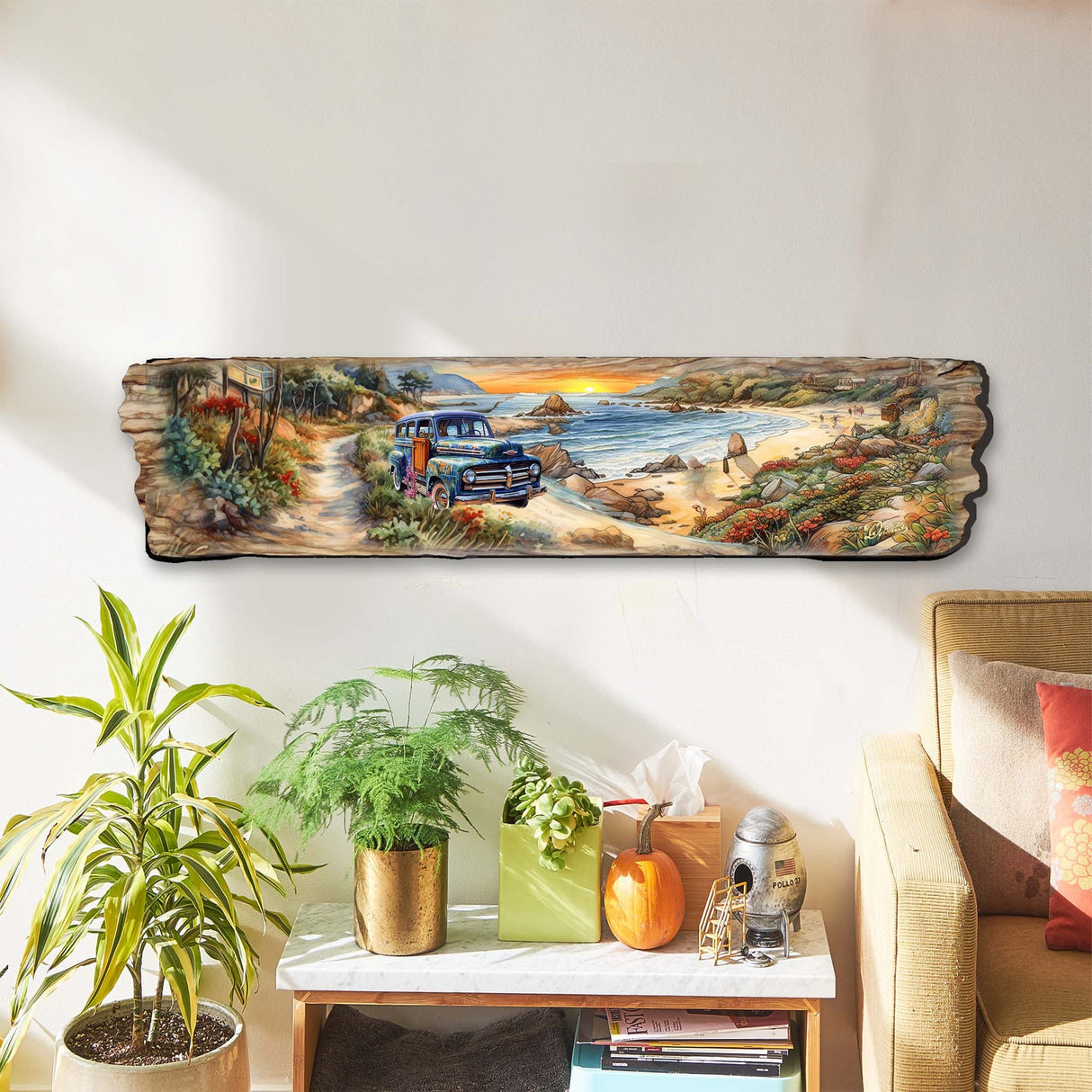 Coastal Sunrise Wooden Wall Art by G. DeBrekht Coastal Décor - 8491111W