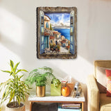 Coastal Town Window Wall Art by G. DeBrekht Coastal Décor - 8492107W