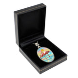 Flamingos Silver Plated Mother of Pearl Jewelry Pendant Necklace Coastal - 44046