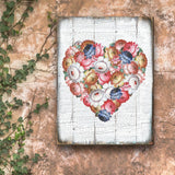 Floral Composition Rustic Wooden Wall Art by G. DeBrekht - Love Family Kids Décor - 85103B