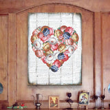 Floral Composition Rustic Wooden Wall Art by G. DeBrekht - Love Family Kids Décor - 85103B