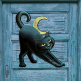 Decoración de Halloween con un gato espeluznante para la puerta, por Laura Seeley - Decoración de Halloween para Acción de Gracias - 8512054H