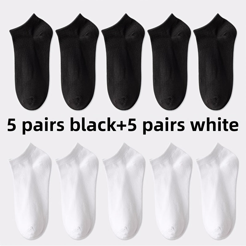 Calcetines tobilleros esenciales (1/5/10/20/30 pares): suaves, ligeros, de corte bajo, versátiles y cómodos para mujer.