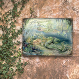 Dreams of Atlantis Fantasy Wooden Wall Art by Josephine Wall - Fantasy Décor - 852114-JW