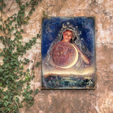 Moon Goddess Fantasy Wooden Wall Art by Josephine Wall - Fantasy Décor - 852119-JW