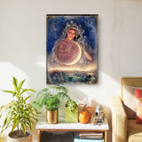 Moon Goddess Fantasy Wooden Wall Art by Josephine Wall - Fantasy Décor - 852119-JW