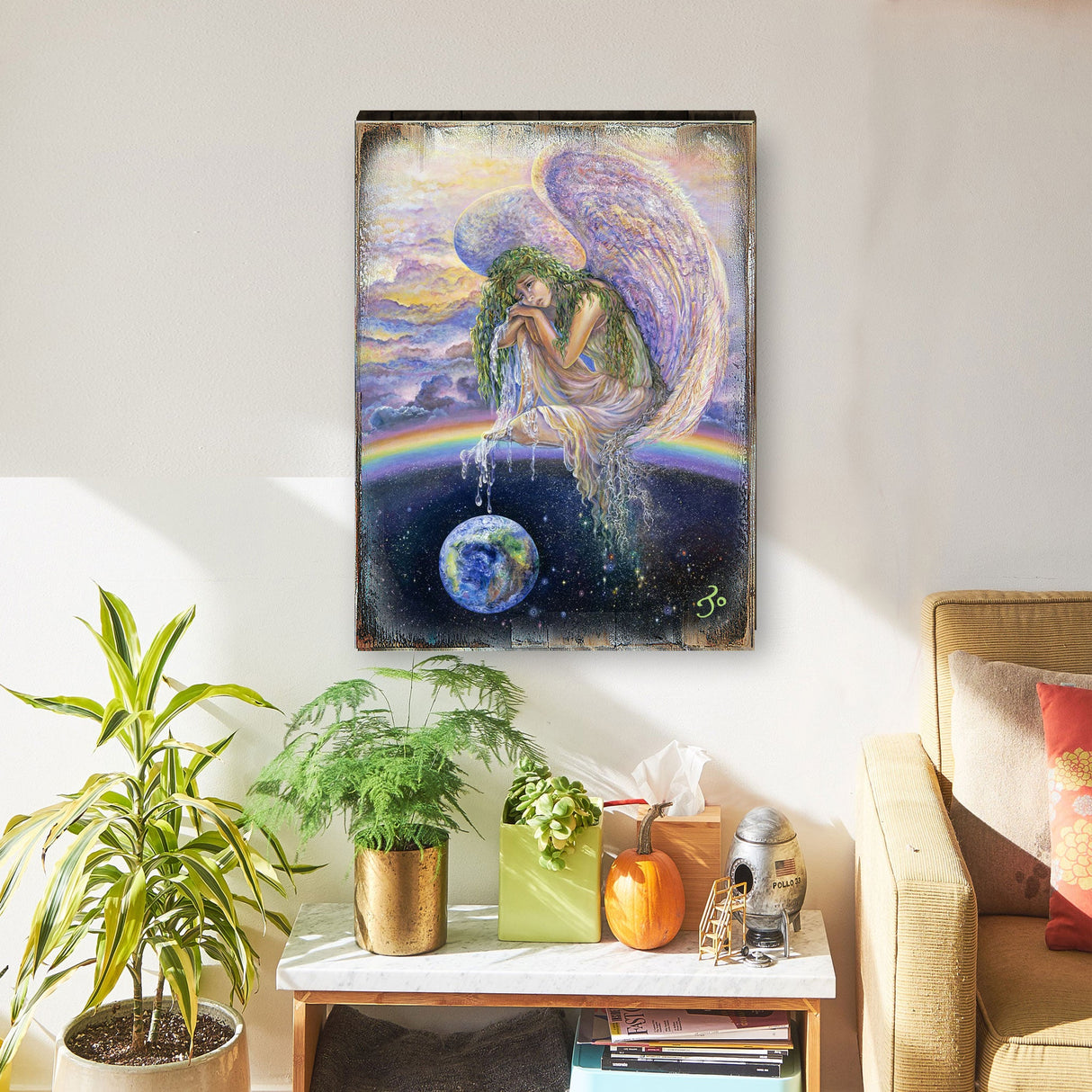 Weep of the World Fantasy Wooden Wall Art by Josephine Wall - Fantasy Décor - 852125-JW