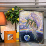 Weep of the World Fantasy Wooden Wall Art by Josephine Wall - Fantasy Décor - 852125-JW