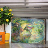 Call of the Sea Fantasy Wooden Wall Art by Josephine Wall - Fantasy Décor - 852129-JW
