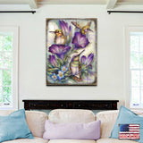 Everlasting Friendship Hummingbirds Wooden Wall Art by J. Bergsma - Nature Wildlife Decor  - 8592936BP-JB