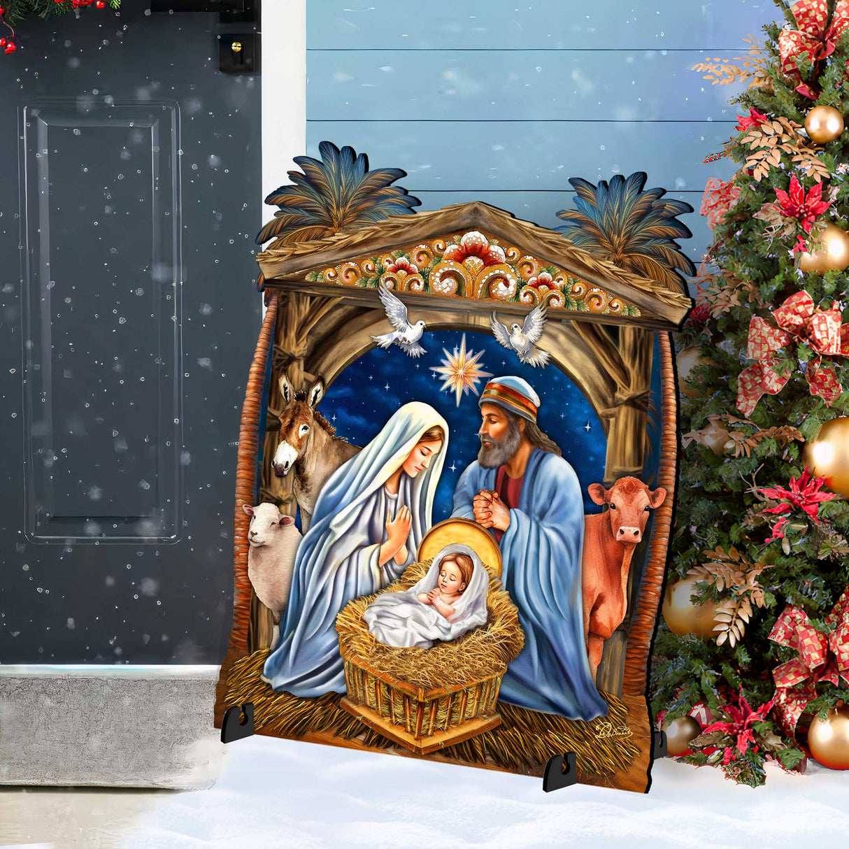 Nativity Outdoor Décor Yard Décor by G. Debrekht - Nativity Holiday Décor - 852761F