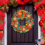 Christmas Holiday Door Wreath by G. DeBrekht - Christmas Decor - 8185307H