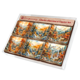 Caribou Wooden Cork Placemat and Coasters Gift Set of 7 by Nature Wonders Nature Wildlife Décor  - 85408C-S7