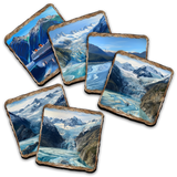 Cruise Ship Wooden Cork Placemat and Coasters Gift Set of 7 by Nature Wonders Nature Wildlife Décor  - 85410C-S7