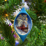 Ship of Dreams Coastal Glass Ornament by Josephine Wall - Coastal Sea-Life Decor - 757-404-JW