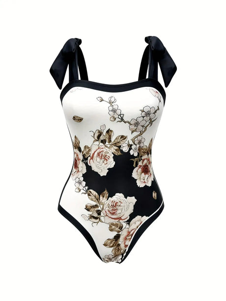 Women's Two-piece Casual Swimsuit P96 Black - Lootquake