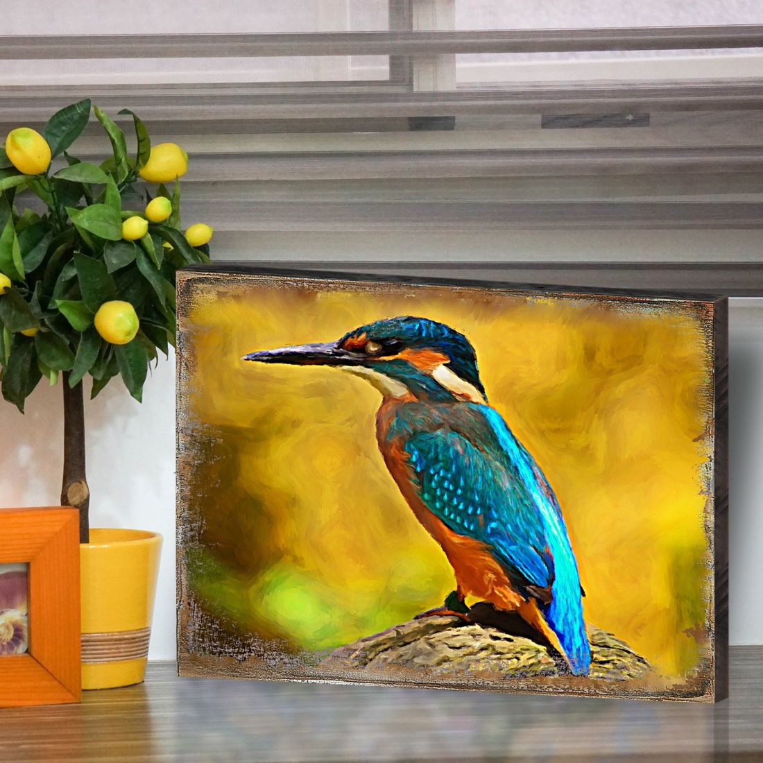 Arte mural de madera con aves Alyra de Nature Wonders - Decoración de vida silvestre - 95298B