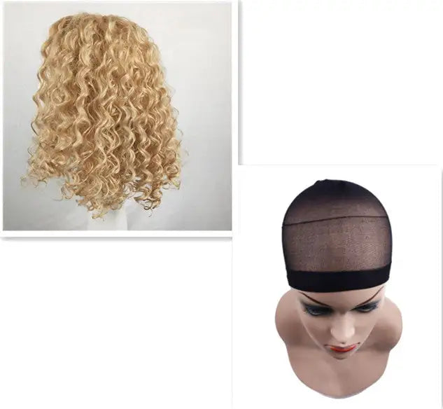Beautiful short curly wig - Lootquake