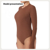 Women's Fashion Simple Solid Color Bodysuit - Lootquake