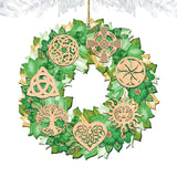 Irish Celtic Wreath Wooden Ornaments by G. DeBrekht - Celtic Decor - 8185319