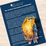 Adornos decorativos de madera con pájaros del bosque, juego de 3, de G. Debrekht - Decoración de vida silvestre - 8091005-S3