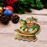 Juego de 12 adornos navideños de animales de carrusel de G. DeBrekht - Decoración navideña - 8610104-S12