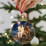 Handcrafted Christmas Ornaments Set of 6 - The Nativity Story Ornaments Set by D. Gelsinger – Nativity Holiday Decor - 8610107-S6