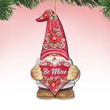 Be Mine Gnome Wooden Ornaments by G.DeBrekht - Love Family Kids Decor - 8611019-S2